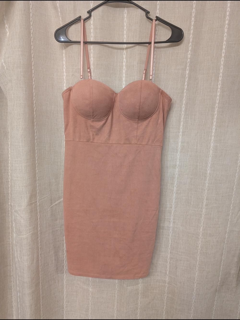Blush Mauve Bodycon Bustier Dress